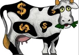 La vaca que no da leche, sino dinero